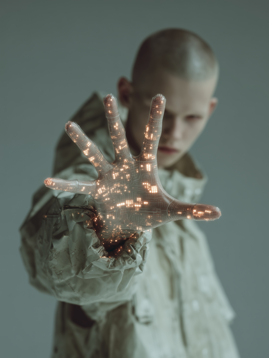 five simple truths futuristic hand gesture